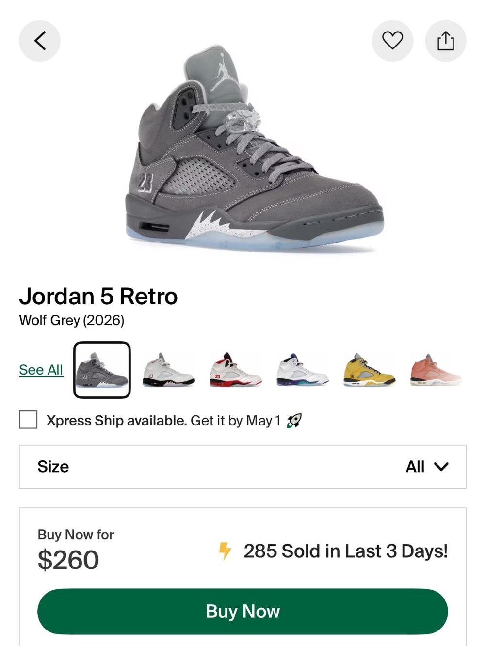 Jordan🔥NEW Kids' Grey Retro Basketball Sneakers with Tags from Stock X - Picture 5 of 5